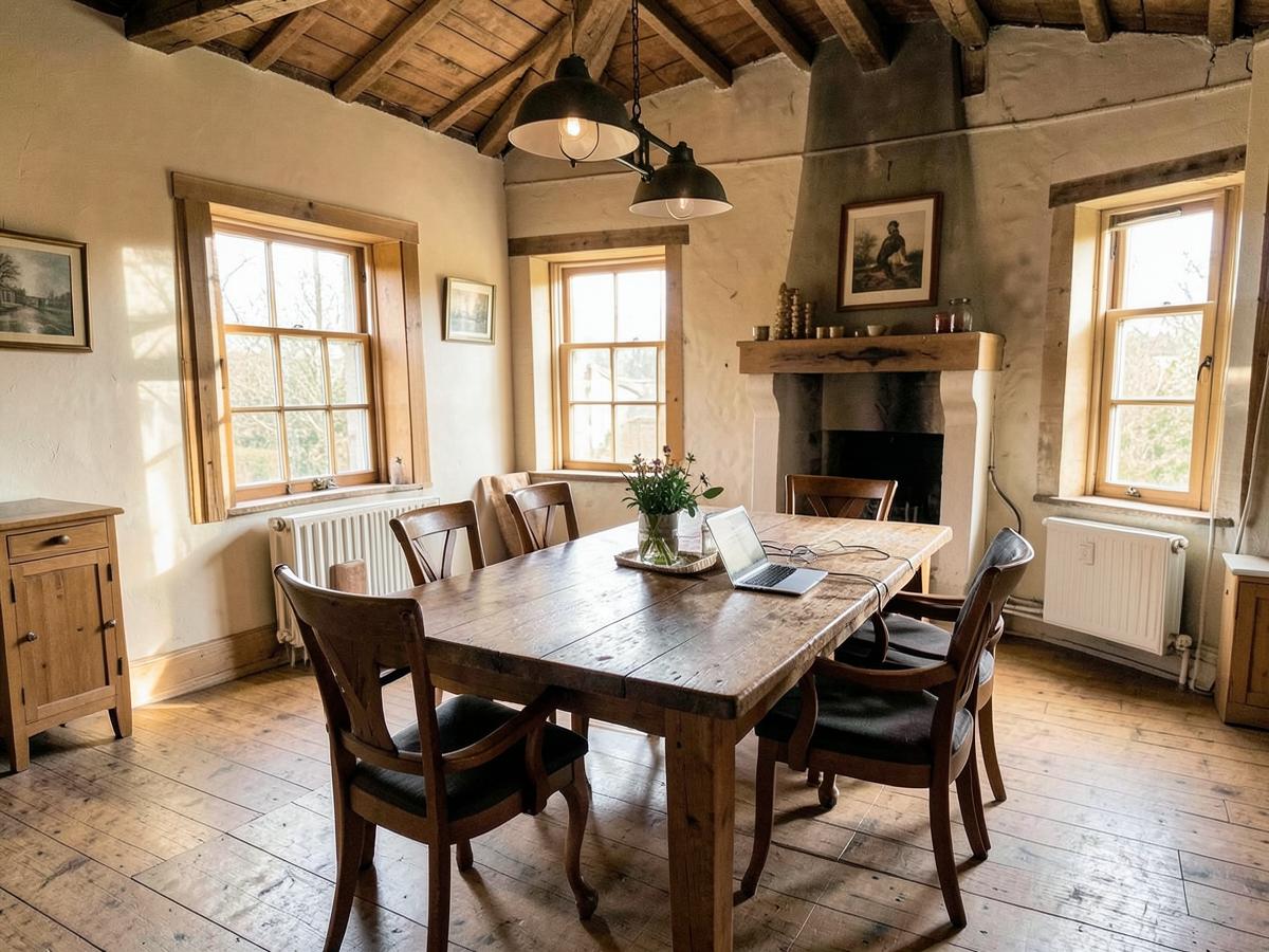 Meeting at the long table