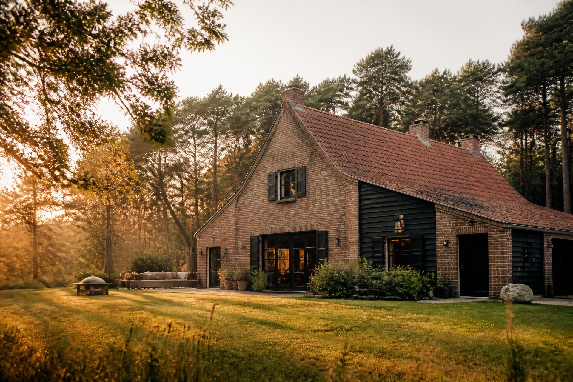 Gasthoeve De Drie Eiken at the forest edge